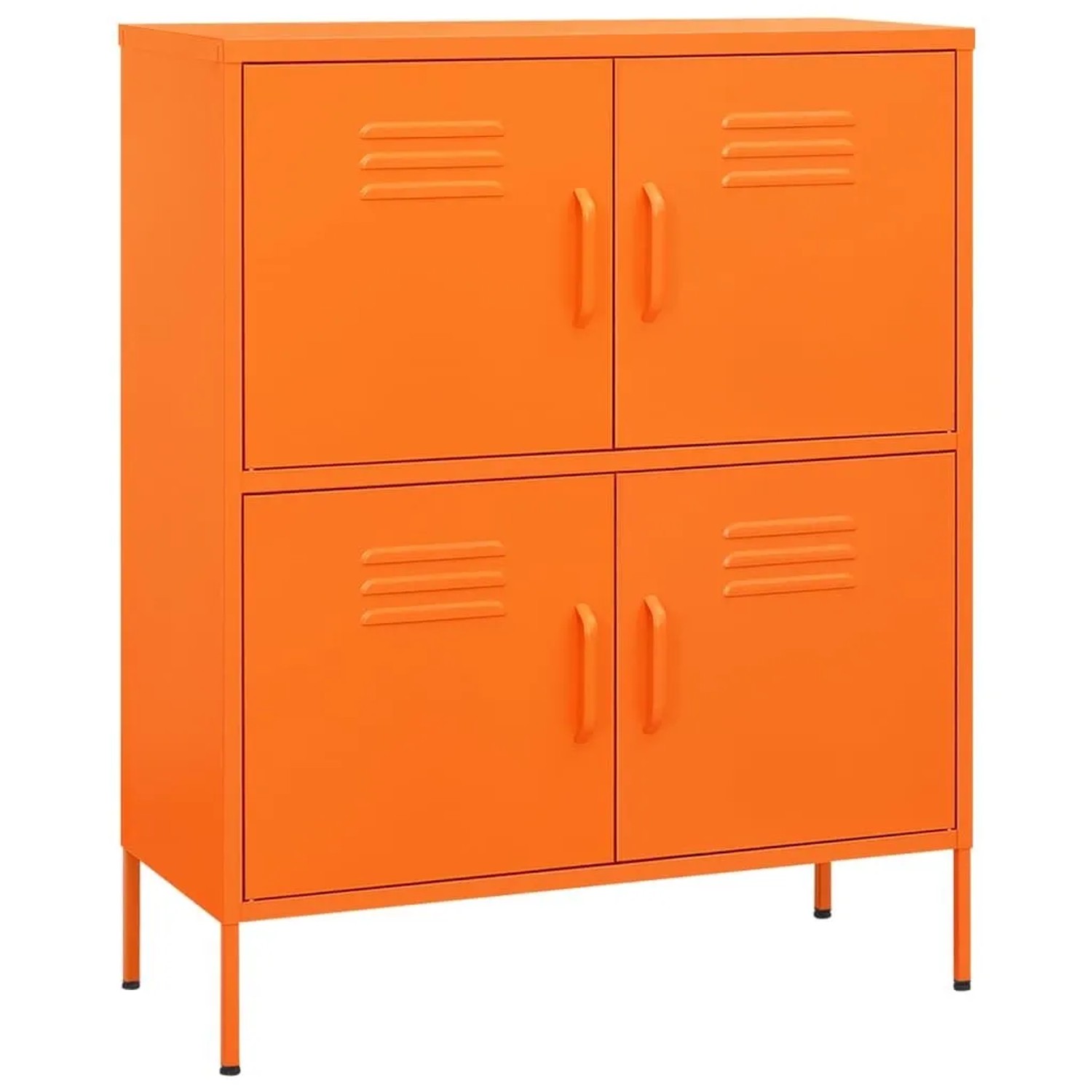 vidaXL Lagerschrank Orange 80x35x101,5 cm Stahl 336138