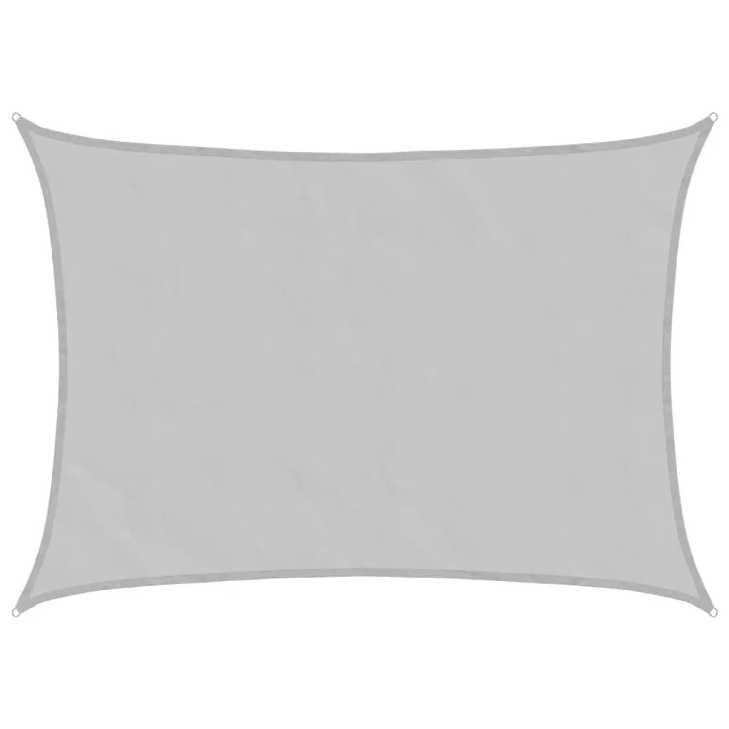 vidaXL Sonnensegel Hellgrau 8x6 m 100% Polyester Oxford 4000558