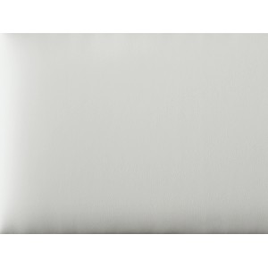 Rechteckiges Wandkissen, 60x30 cm, weiße Lederoptik, zur Wandgestaltung.