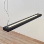 Moderne, schwarze LED Büroleuchte Cuna von Arcchio aus Aluminium für das Arbeitszimmer.