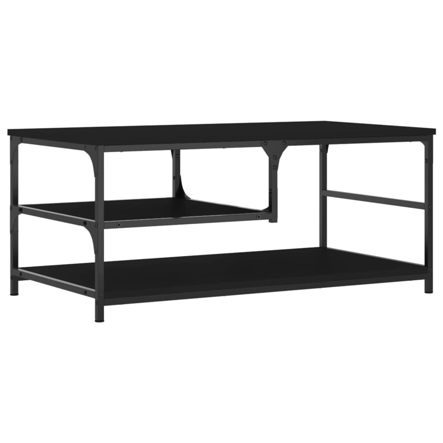 vidaXL Couchtisch Schwarz 90x49x40 cm Holzwerkstoff günstig online kaufen