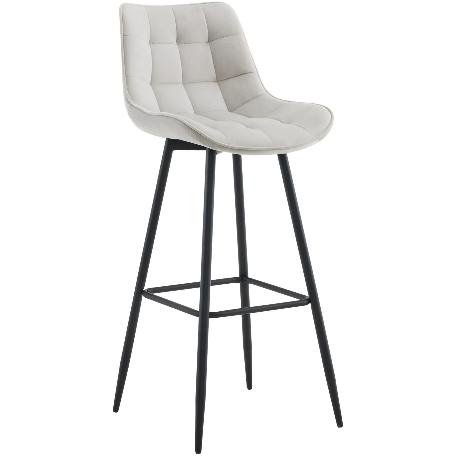 CLP Barhocker Dartford grau/Samt