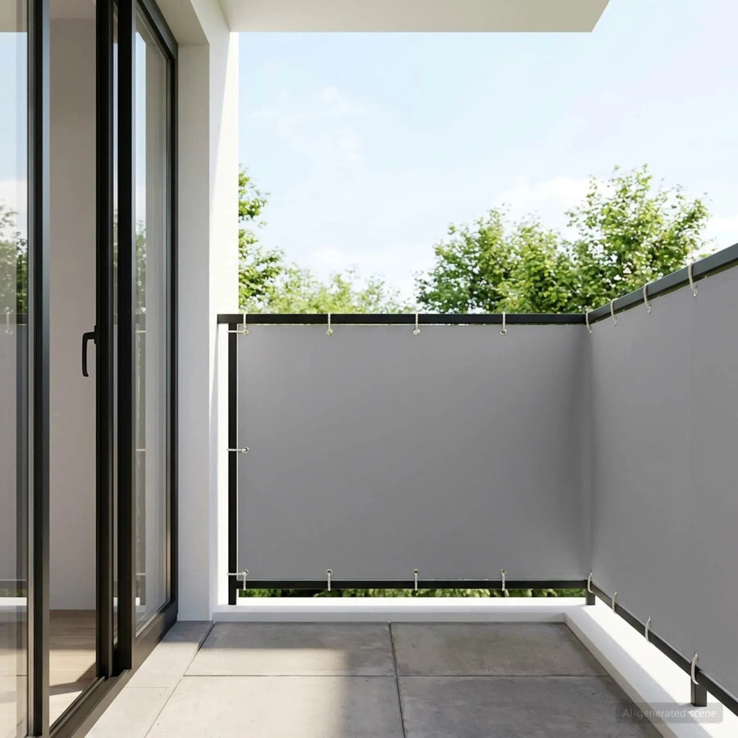 vidaXL Balkon Sichtschutz 150 x 500 cm Stoff mit PU-Beschichtung 42036281