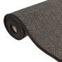 Gerollter, anthrazitfarbener Teppichläufer in Sisaloptik, 80x200 cm. Teppich für Flur und Wohnbereich.