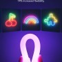 Flexibler, weißer Govee Neon Lichtschlauch als LED-Streifen, biegbar für individuelle Formen.