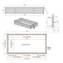 ALTANKA Holzpool Aqua 8,5x4,35 Höhe 1,45 m mit Einzubetonierendem Profil BAS7309OSPI_4