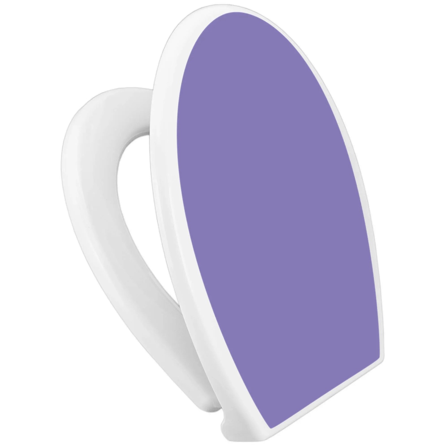 Banjado WC-Sitz Familie mit Absenkautomatik, Lavendel Motiv. Klodeckel mit Kindersitz aus Polypropylen.