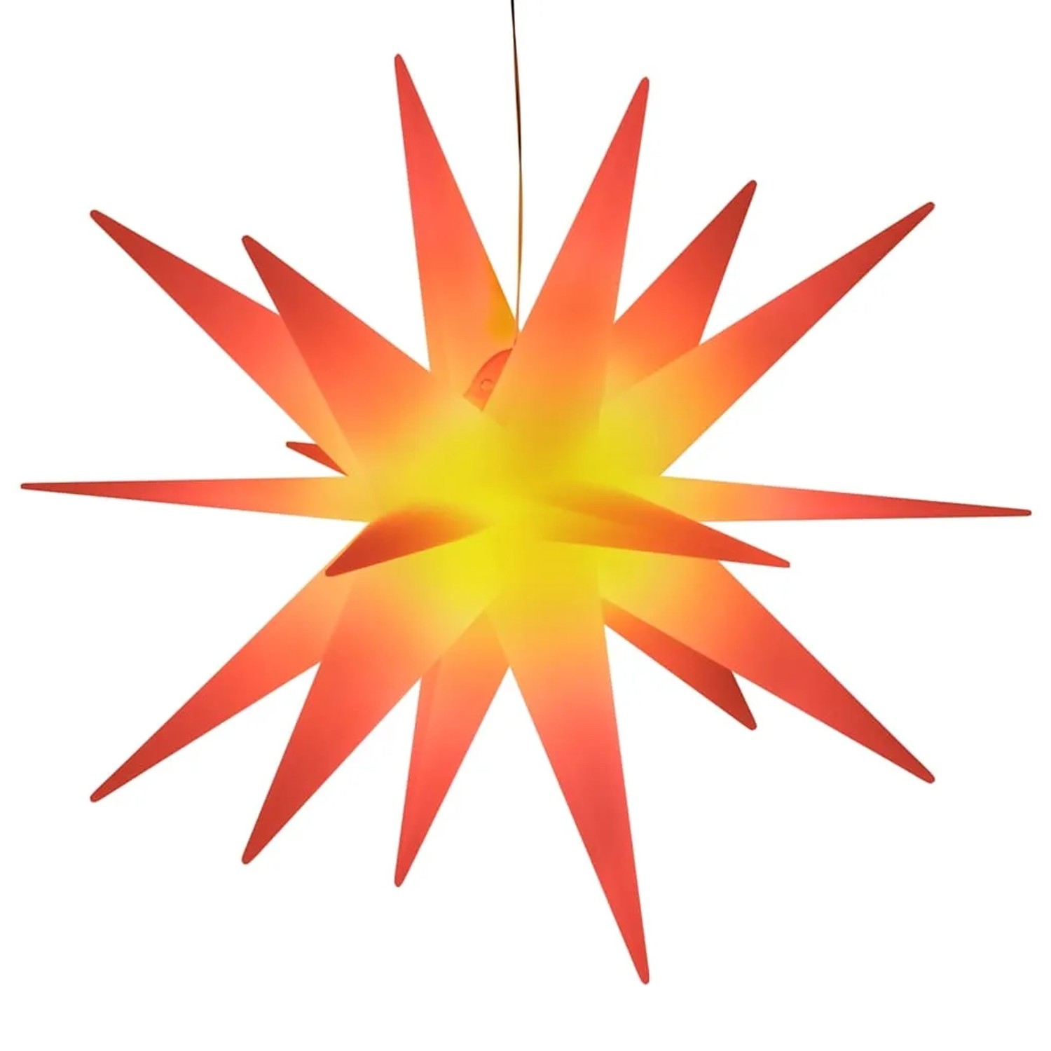 vidaXL LED-Weihnachtsstern Faltbar Rot 100 cm 356193