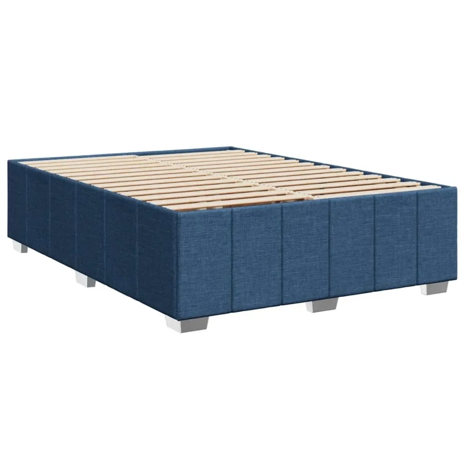 vidaXL Bettgestell ohne Matratze Blau 140x200 cm Stoff 3284845 günstig online kaufen