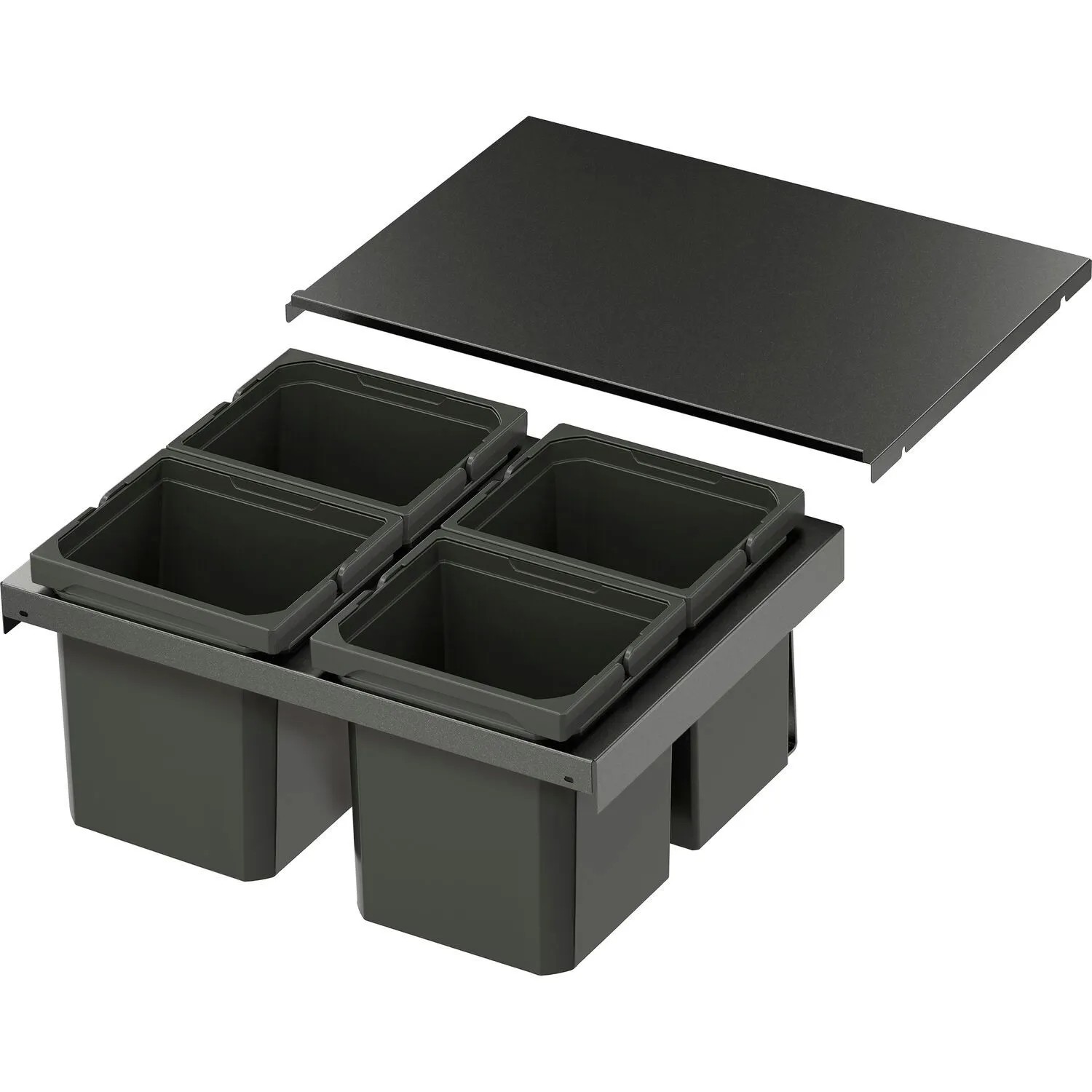 Vauth-Sagel Abfalltrennsystem Envi Flex Xs-256 Korpusbreite 600 mm 4x7, Lava