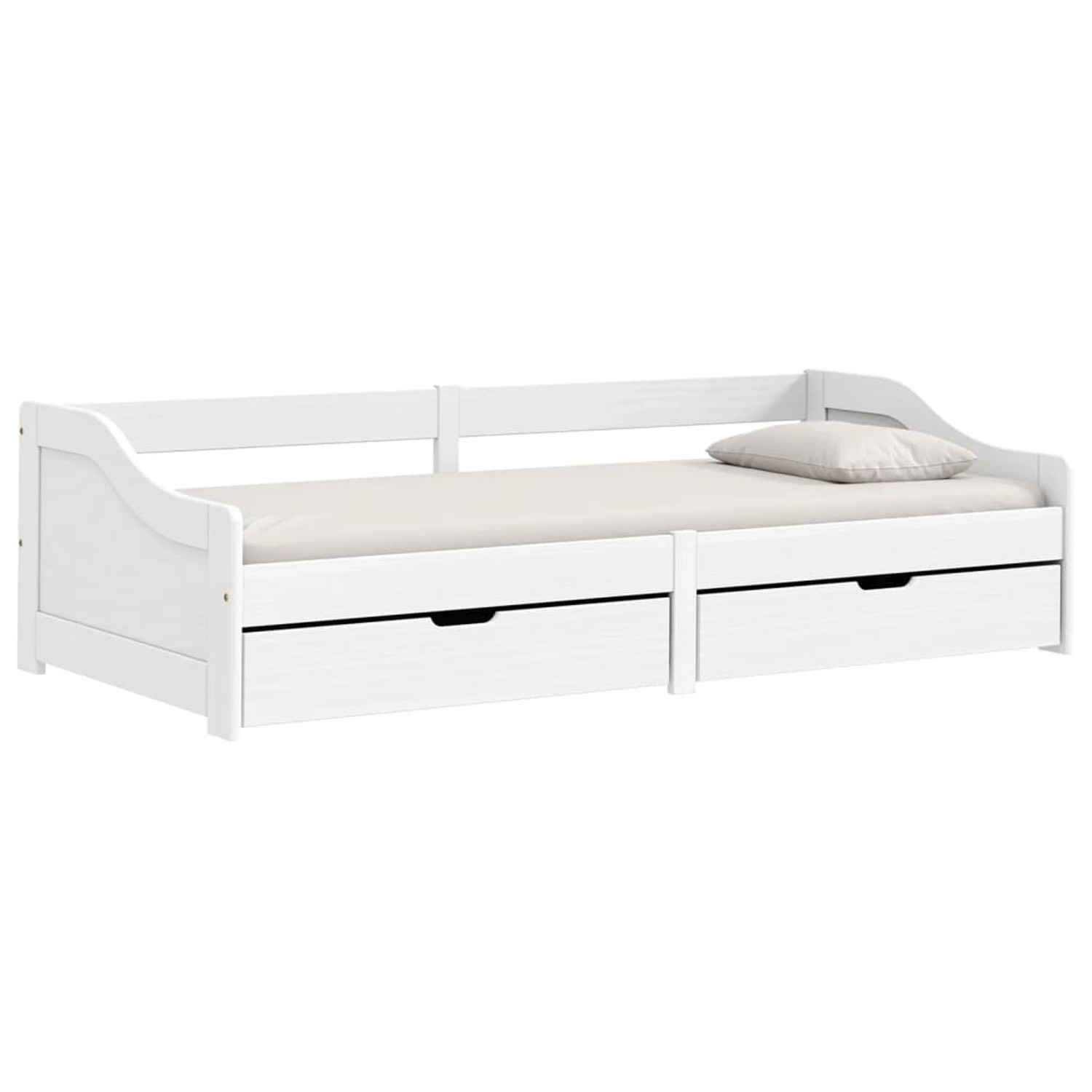 vidaXL Tagesbett mit 2 Schubladen IRUN Weiß 90x200cm Massivholz Kiefer 3185 günstig online kaufen