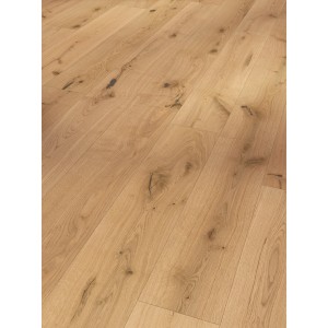 Parador Parkett Basic 11-5 Eiche Chianti Weiß, leicht matt lackiert, Detailansicht.