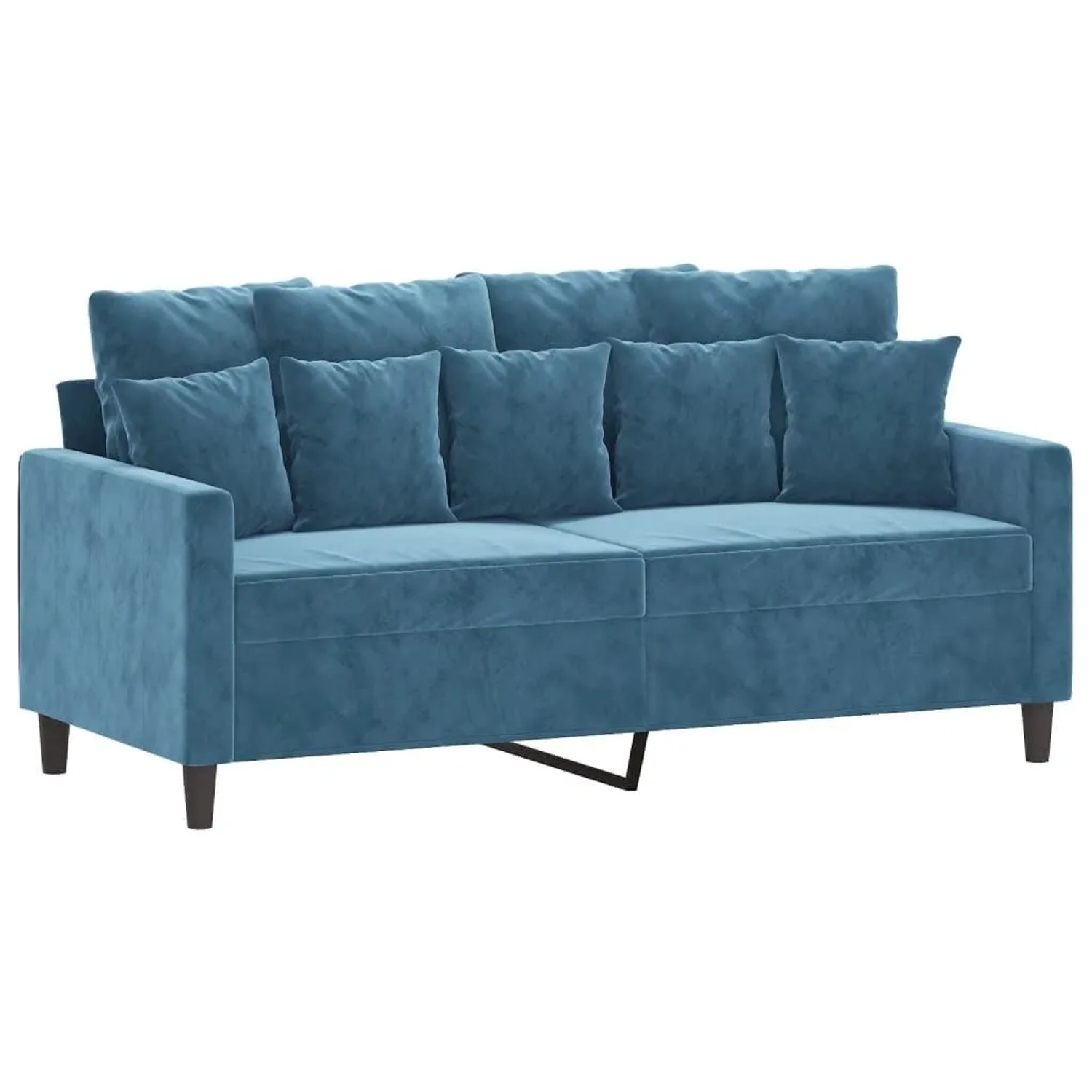 vidaXL 2-Sitzer-Sofa Blau 140 cm Samt 359312 günstig online kaufen