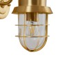 Lindby Wandleuchte Außen Laterne Adalie 10025905 Spritzwassergeschützt Landhaus Vintage Rustikal in Gold Messing aus Edelstahl 1-flammig E27_6