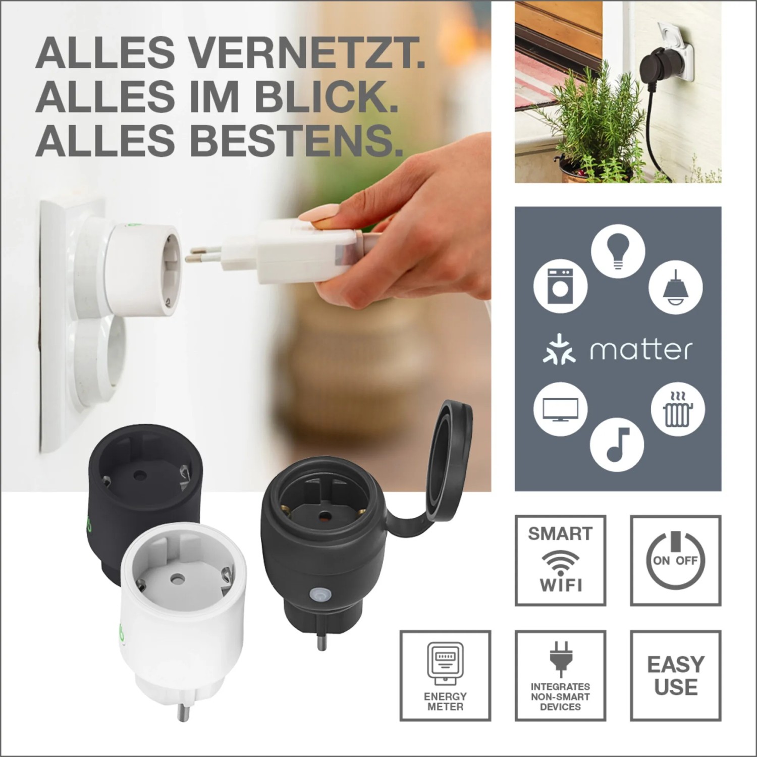 Osram Smart+ WiFi Steckdose mit Matter: Intelligente Steckdosen für Ihr Smart Home.