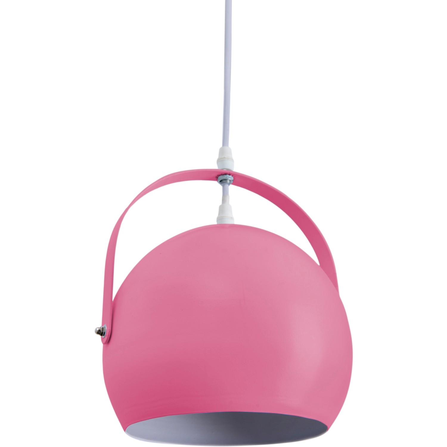 Pinke Näve Pendelleuchte Colorado, ca. 25 cm Durchmesser. Moderne Hängelampe für den Innenbereich.