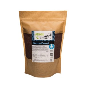 Kenkou Baby-Food Teichfutter, 1 kg Sack mit feinem Granulat für junge Koi.