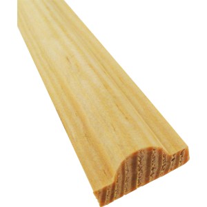 Profilleiste aus Kiefernholz, 19x10x900 mm, für Decken- und Wandabschlüsse.