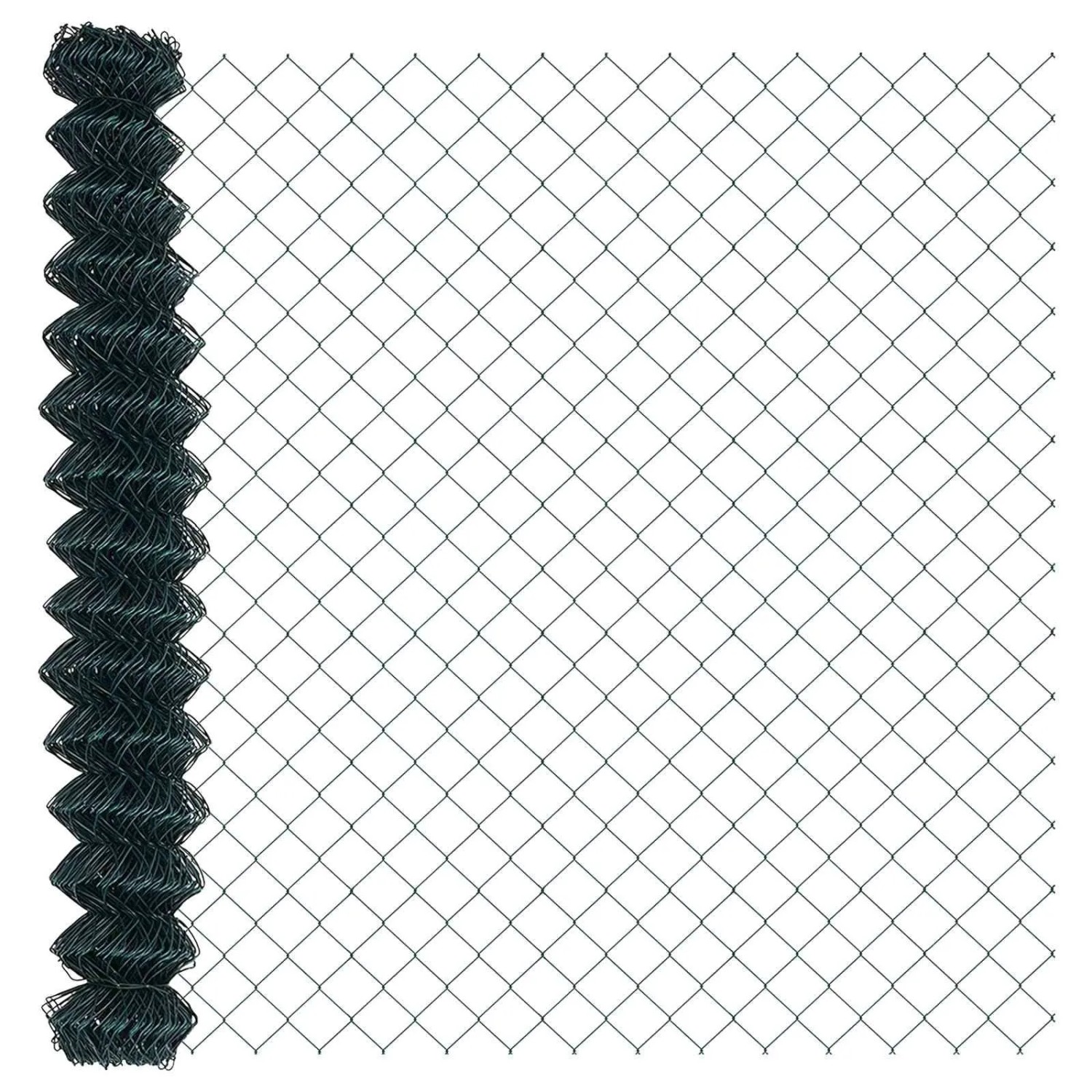 vidaXL Kettenzaun Grün 10 x 1,6 m Stahl 42004777 günstig online kaufen