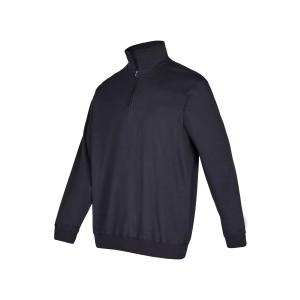 Navyfarbenes Hans Schäfer Workwear Zip-Sweatshirt in Größe M.