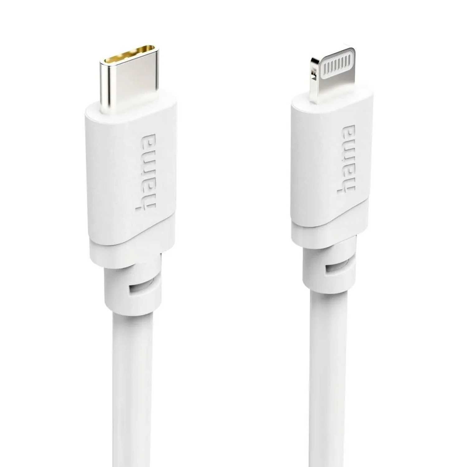 Hama USB-Kabel USB-C-Lightning 1 m Weiß