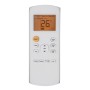 Fernbedienung für Midea Klimaanlage Silent Cool 26 Pro, weiße Fernbedienung mit Display.