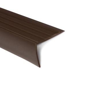 KARAT Stufenkantenprofil Toronto - Treppenkantenprofil Braun 40 x 25 x 1200 mm