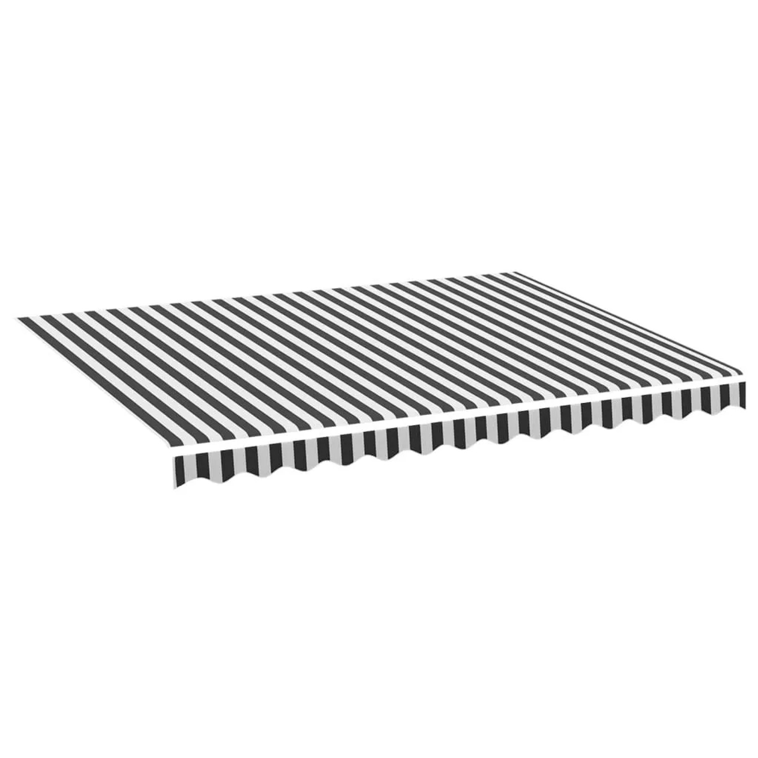 Furnicato Markisenbespannung Anthrazit Und Weiß 35x25 M