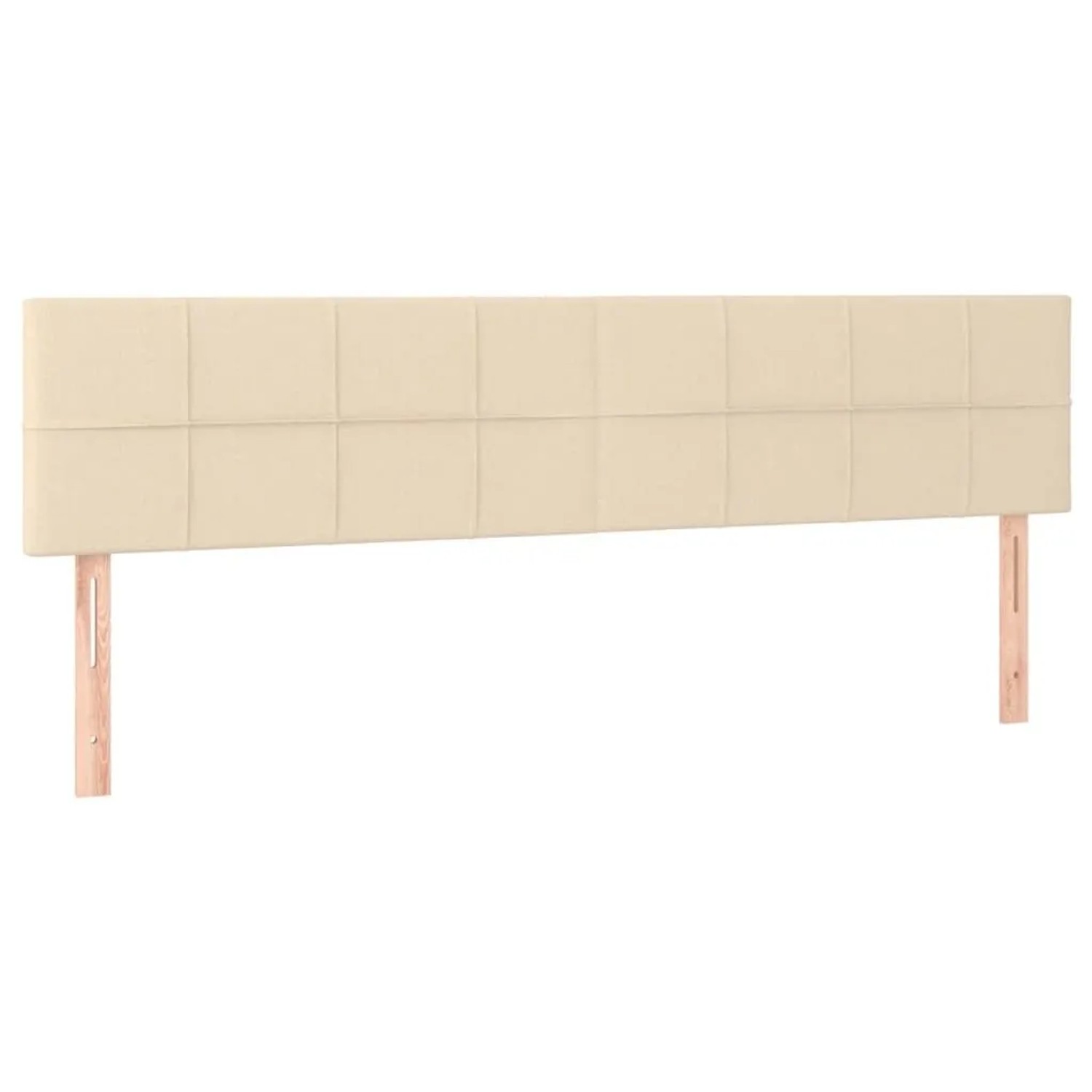 vidaXL Kopfteile 2 Stk Creme 80x5x78/88 cm Stoff 346065
