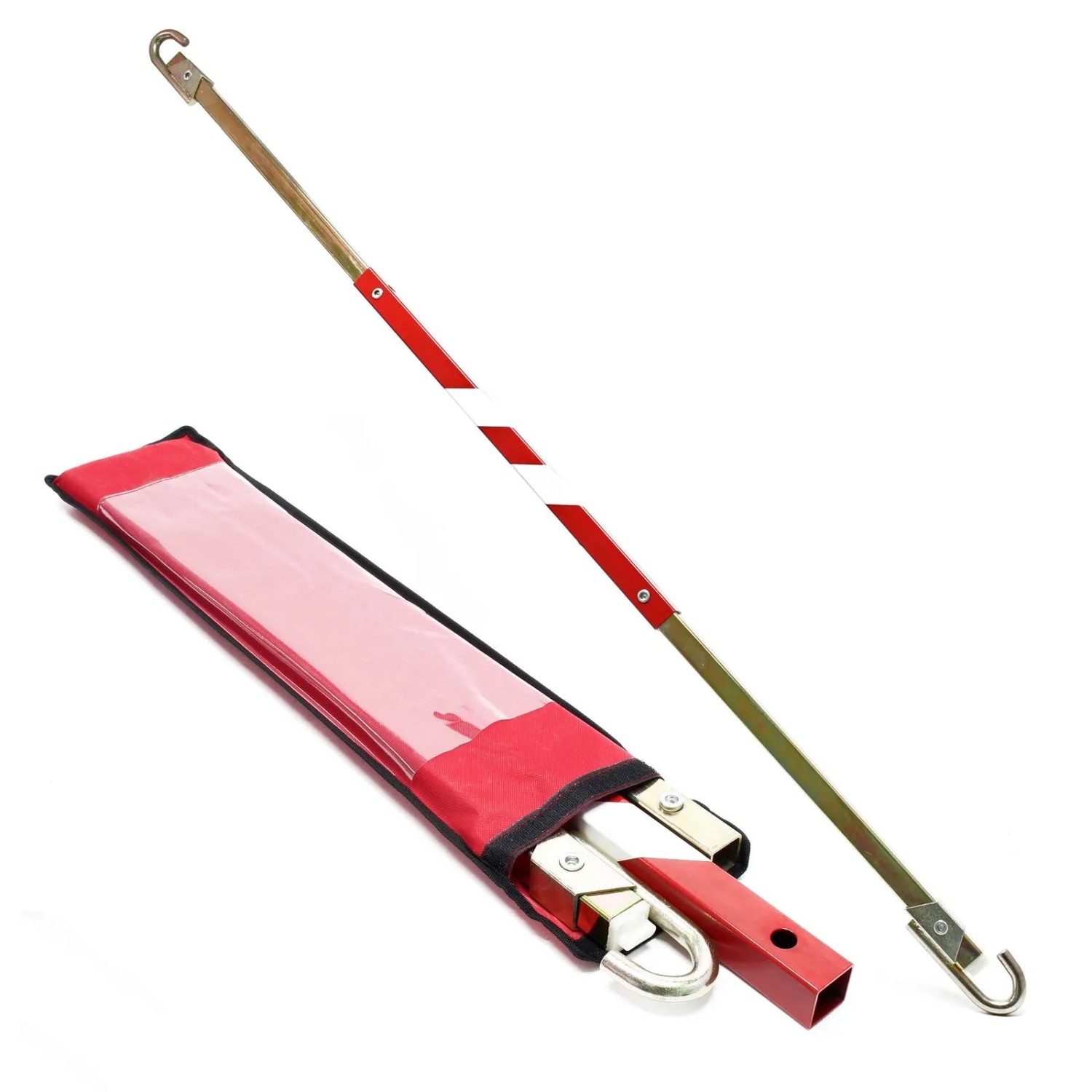 Wiltec Abschleppstange 3 Teilig 180Cm 2,5T Abschlepphilfe Schleppstange Stahl
