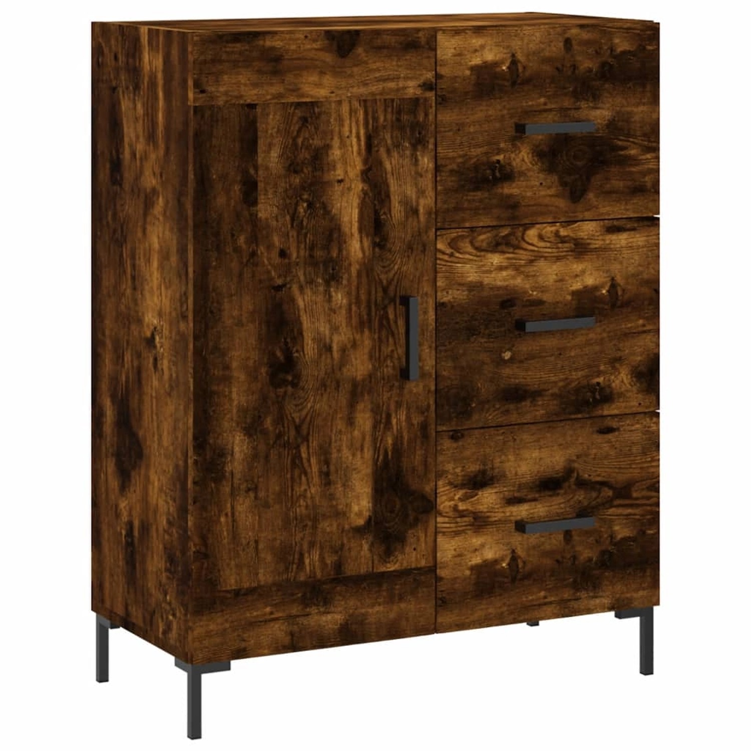 vidaXL Sideboard Räuchereiche 69,5x34x90 cm Holzwerkstoff 830265 günstig online kaufen