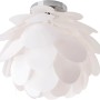 Weiße Näve Tischleuchte Fora, 41 cm, im Design einer Seerose. Moderne Tischlampe für gemütliches Licht.