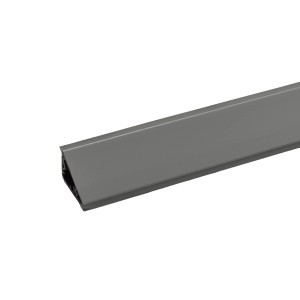 Kaindl Wandanschlussprofil in Achatgrau für Arbeitsplatten, 63,5 cm lang.