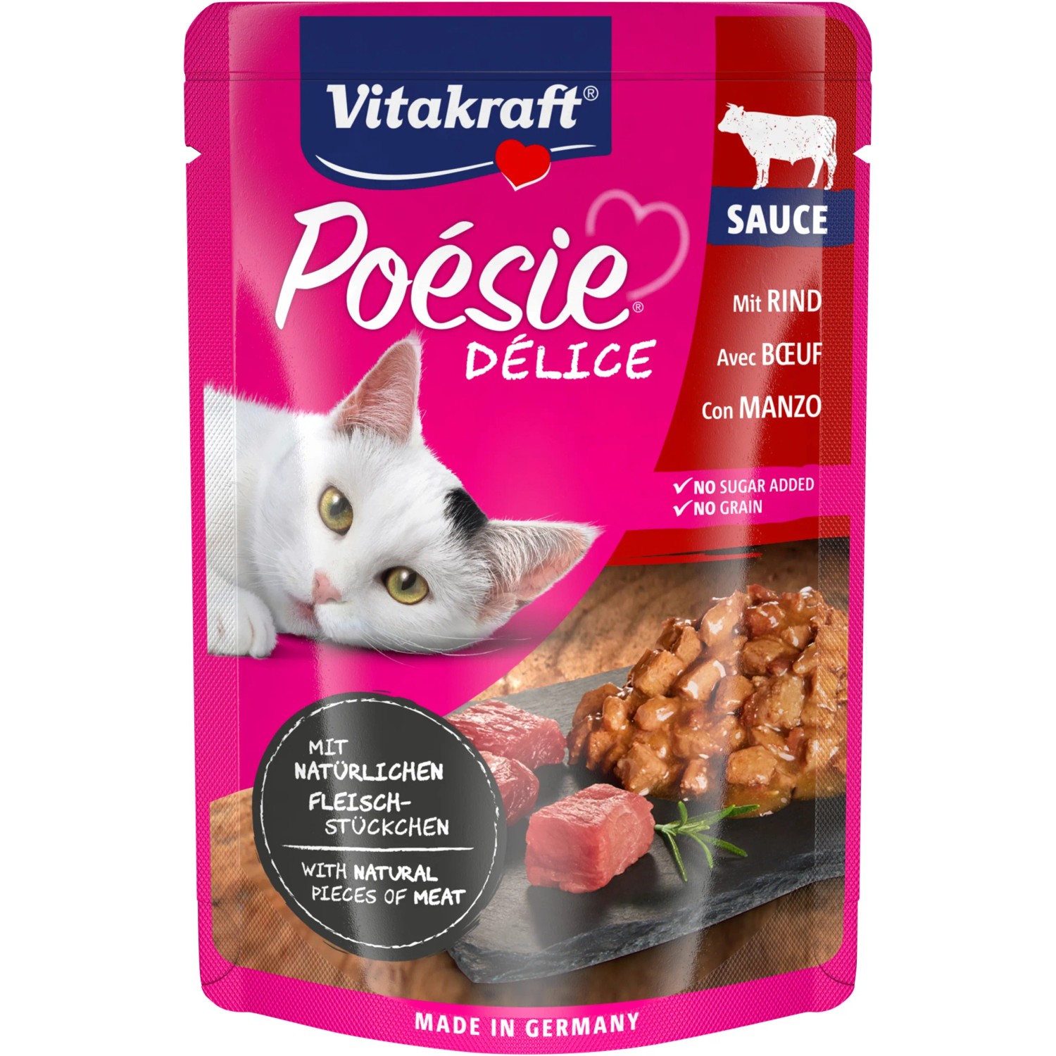 Vitakraft Poésie® Délice Rind in Sauce 85 g