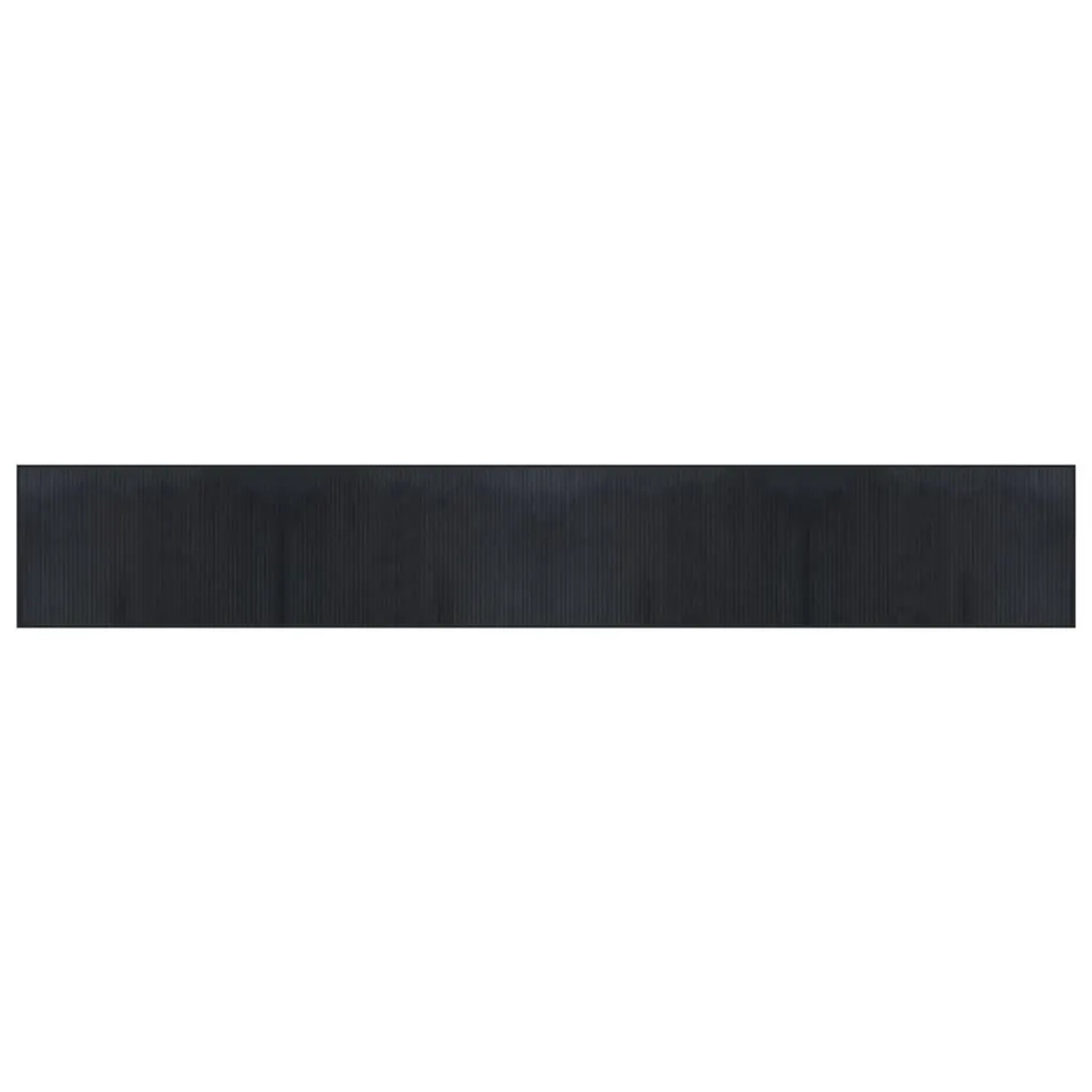 vidaXL Teppich Rechteckig Schwarz 60x400 cm Bambus 376846