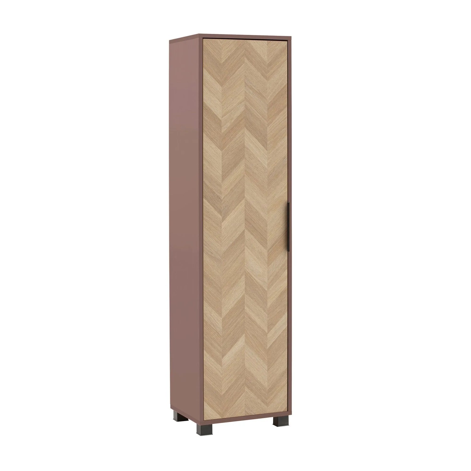 Schildmeyer Hochschrank Piazza 157,8 cm x 40,3 cm x 33 cm Mauve Fischgräte