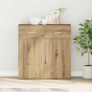 vidaXL Sideboard Eiche Handwerklich 79 x 38 x 80 cm Holzwerkstoff 871676