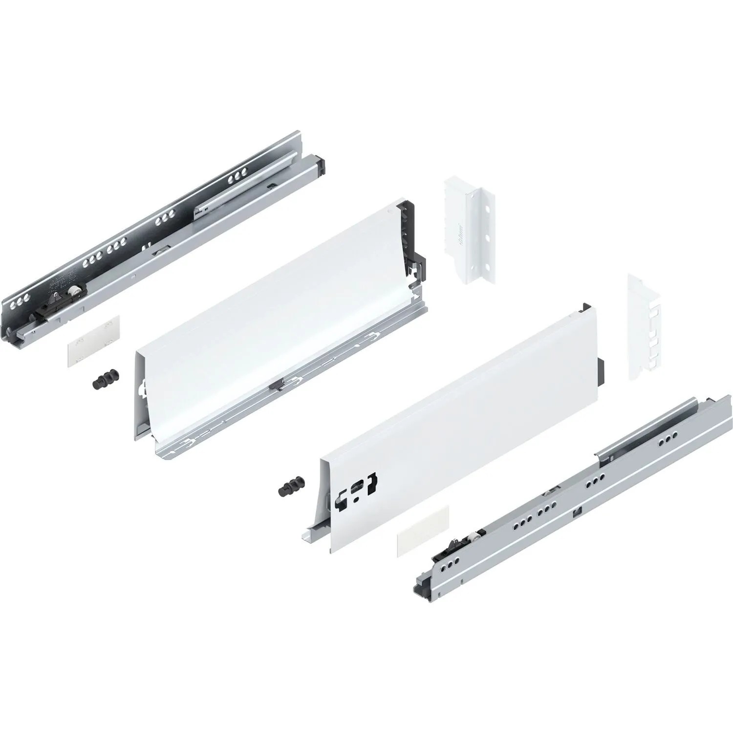 Blum Tandembox antaro K Vollauszug Blumotion 400 mm 30 kg Seidenweiß 1 Paar