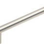 Griff 885, Aluminium, matt vernickelt für Möbel, Lochabstand 128mm.