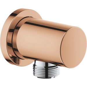 Grohe Rainshower Wandanschlussbogen in Warm Sunset, Duschzubehör mit Rosette.
