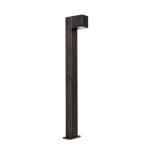QAZQA Baleno Stehleuchte für Außen, Antikgold, 80cm. Industrielle Gartenleuchte.