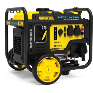 Champion Stromerzeuger CPG4000DHY-EU, 3600 W, Digital Hybrid Inverter, gelb/schwarz.