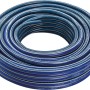 Aufgerollter, blauer LUX Gartenschlauch 13 mm (1/2) mit 30 m Länge.