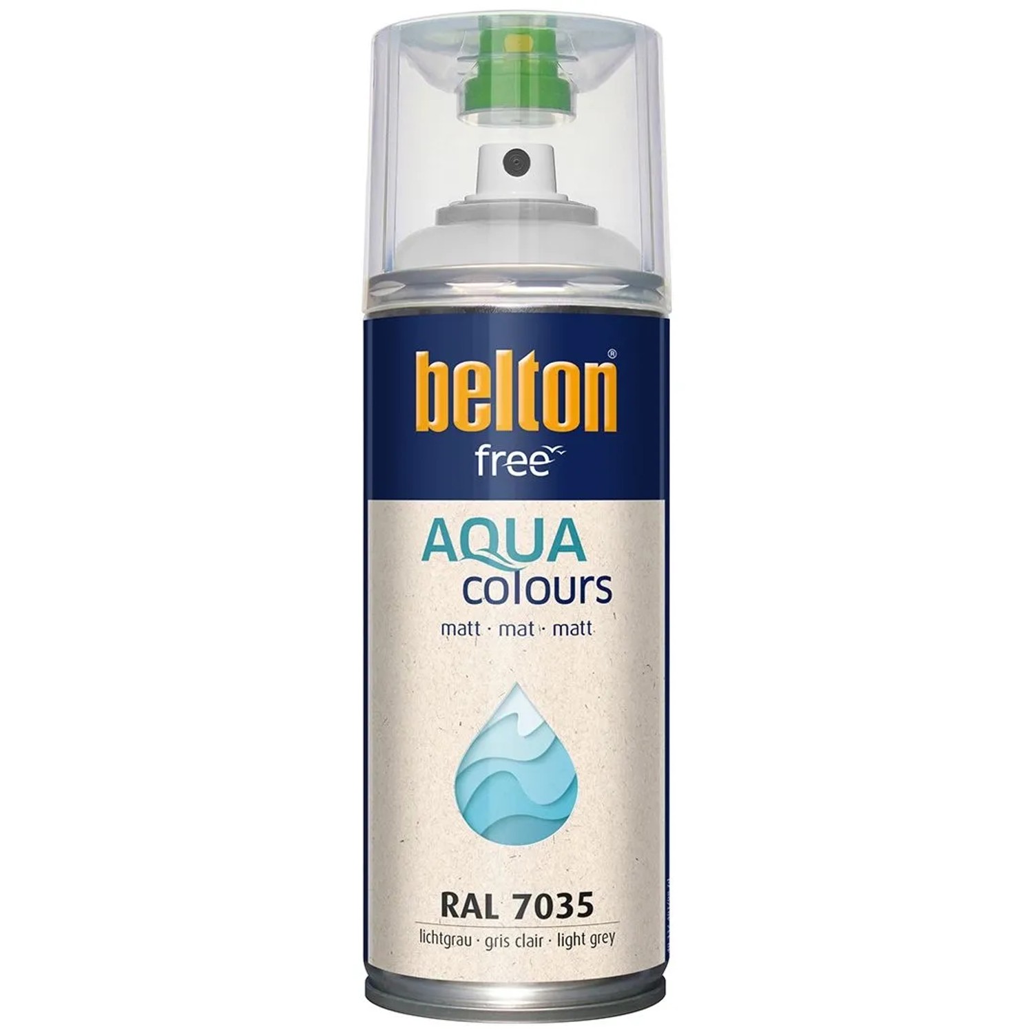 Belton Free AQUAcolours Buntlack RAL 7035 Lichtgrau matt 400 ml