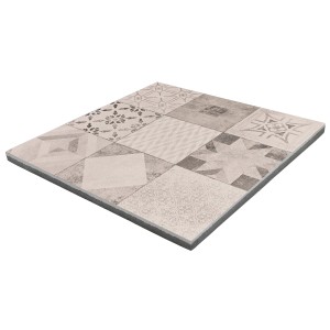 EHL Terrassenplatte Mosaik 60 cm x 60 cm x 4 cm Grau