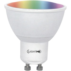 Lightme GU10 LED-Lampe, 4,5W, warmweiß, dimmbar mit Fernbedienung.