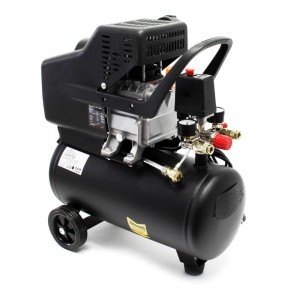 Wiltec Druckluftkompressor 24L Kessel 1100W 1,1Kw Kompressor Druckluftbehälter