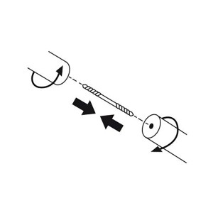 Schöner Wohnen Verbinder Mona für Holz-Gardinenstangen aus Metall, zur Verlängerung von Stangen.