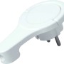 Extraflacher, arktisweißer Kopp Winkelstecker für enge Räume.