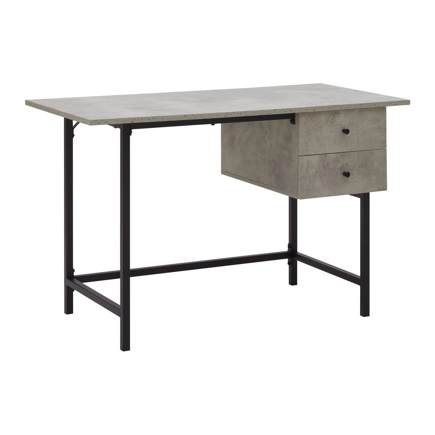 Bessagi Home Schreibtisch Donetta Grau MDF ca. 120x60 cm